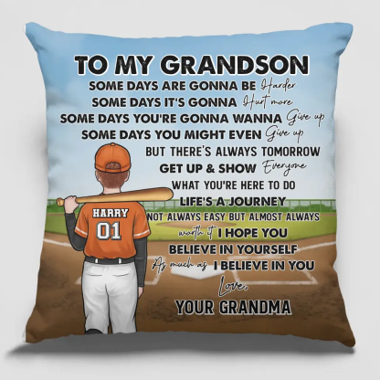 Life's A Journey, Not Always Easy But Almost Always - Personalized Custom Pillow