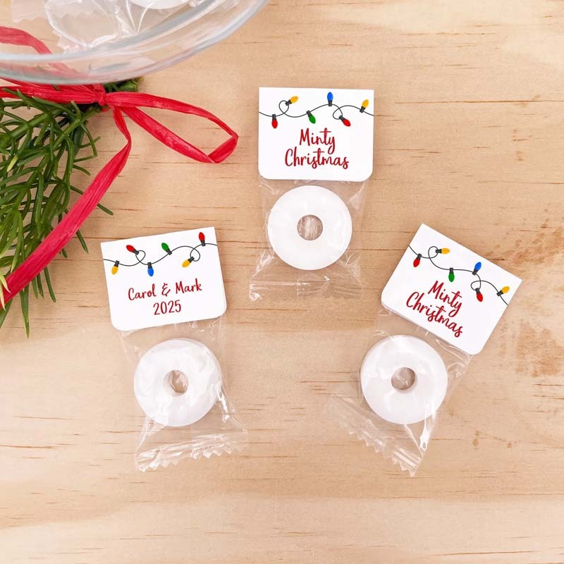 Personalized Christmas Candy Favors Cute Christmas Favors Christmas Mints