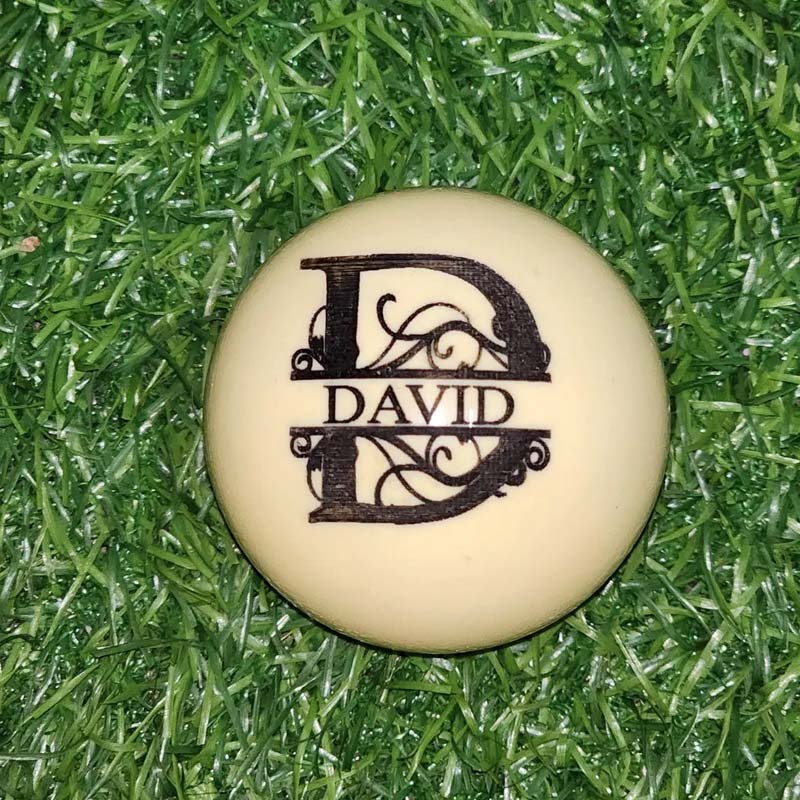 Engraved Cue Ball Customized billiards Ball Christmas gift For Billiards enthusiast