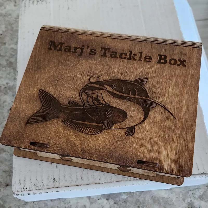 Personalized Mini Tackle Box Christmas Gift for Fishing