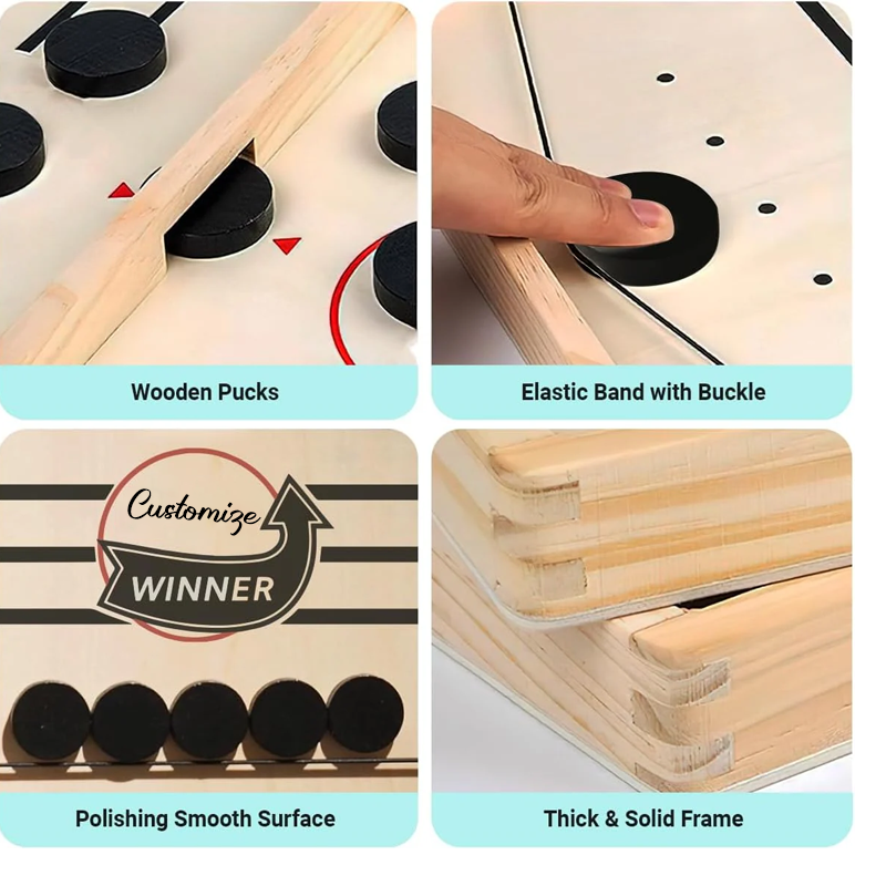 Best Interactive Game Ever - Fast Sling Puck Game - Gift For Family, Friends, Children