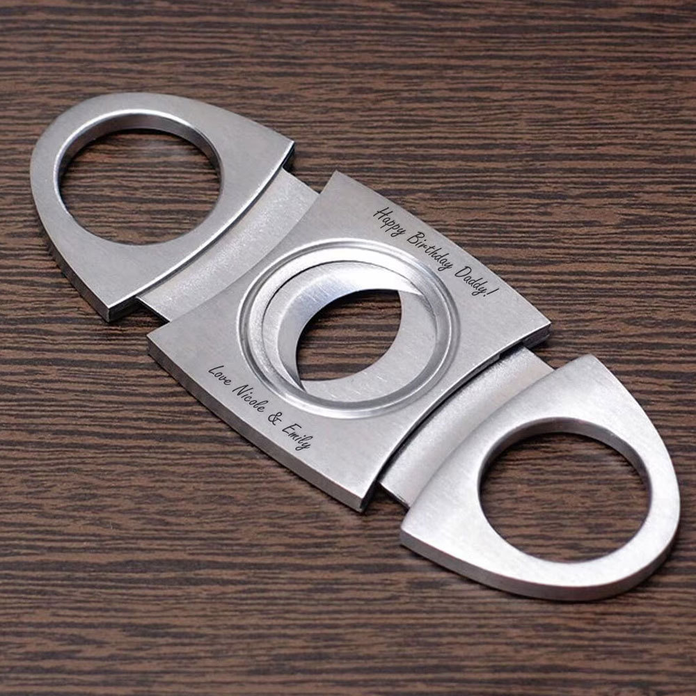 Personalized CIGAR HUMIDOR CASE Holder Leather Cigars Engraved Men Gift