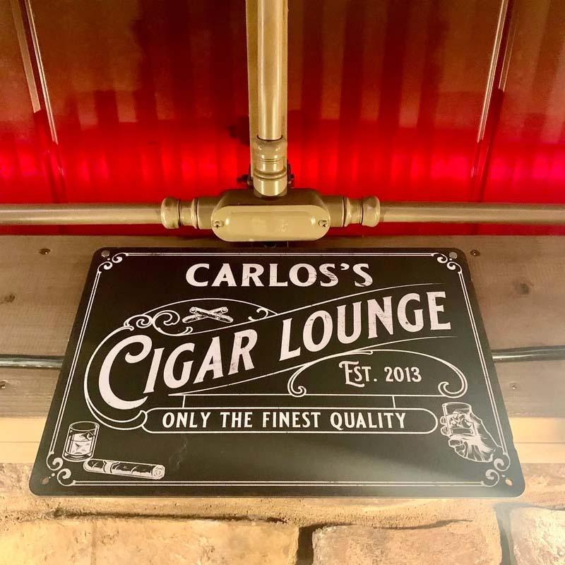 Personalized Cigar Lounge Sign Lounge Sign Man Cave