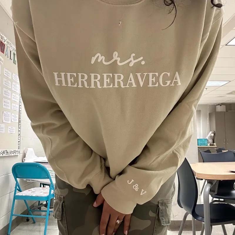 Personalized Future Mrs Sweatshirt Engagement Gift Valentine Day Gifts