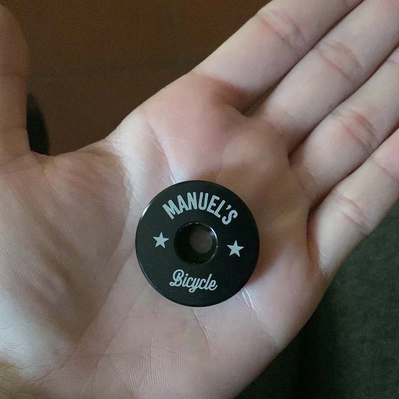 Custom Engraved Bike Headset Cap for Cyclists, Unique Gift Idea