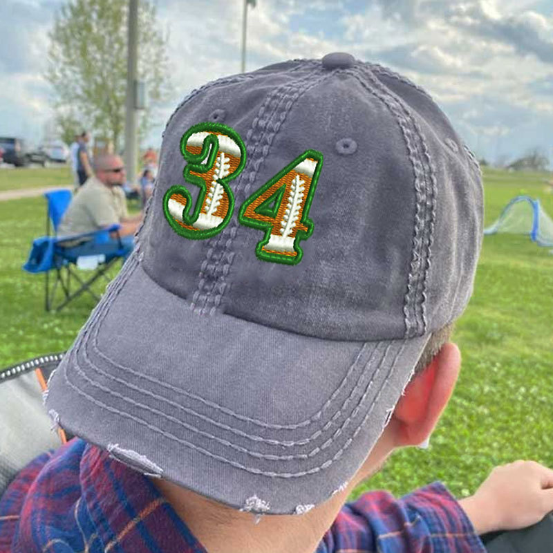 Personalized  Football Number Hat / Cap, Football Team Cap, Football Mom Gift