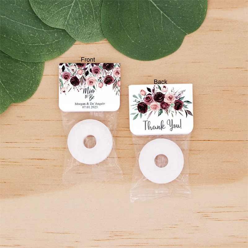 Mint to Be Wedding Favors Personalized Wedding Favor Mints Wedding Floral Favor