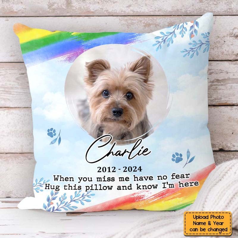 Personalized Memorial Custom Photo My Love For You Is Always Near Pillow
