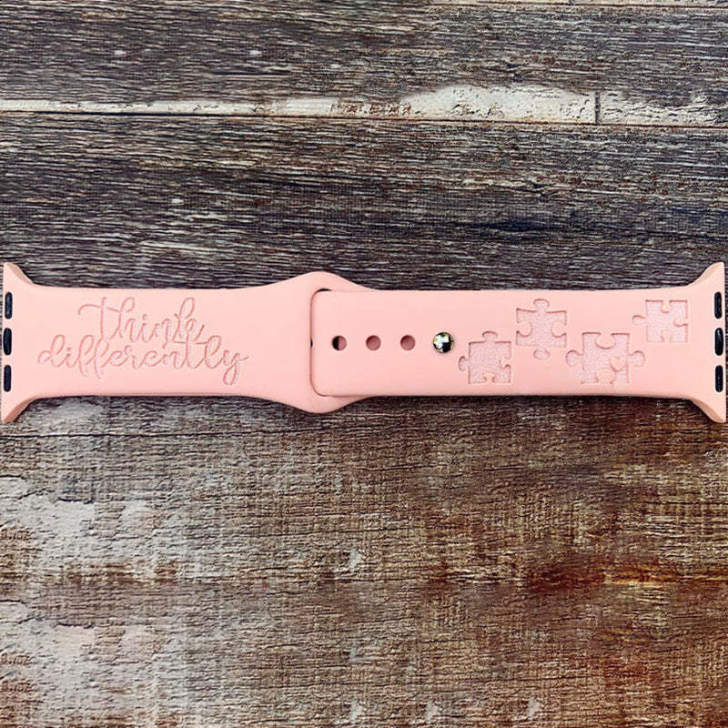 Engraved Watch Band Autism Awareness Watch Band for Apple
