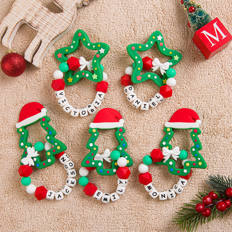 Christmas Baby Toy, Christmas Tree Teething Toy, Silicone teething toy