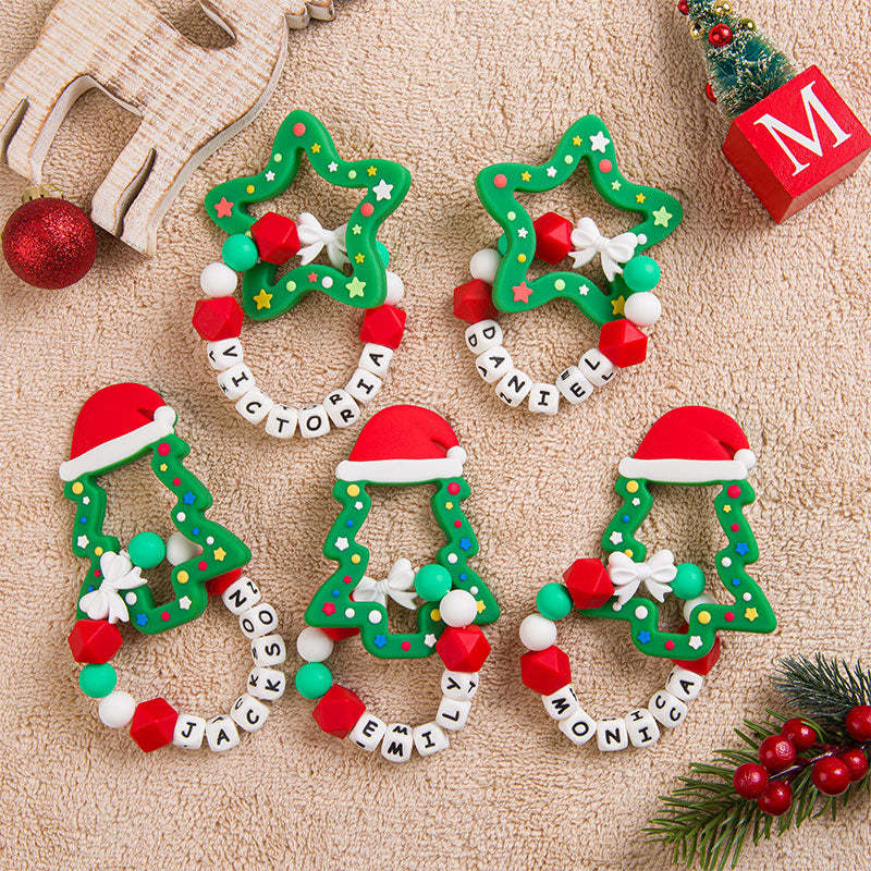 Christmas Baby Toy, Christmas Tree Teething Toy, Silicone teething toy