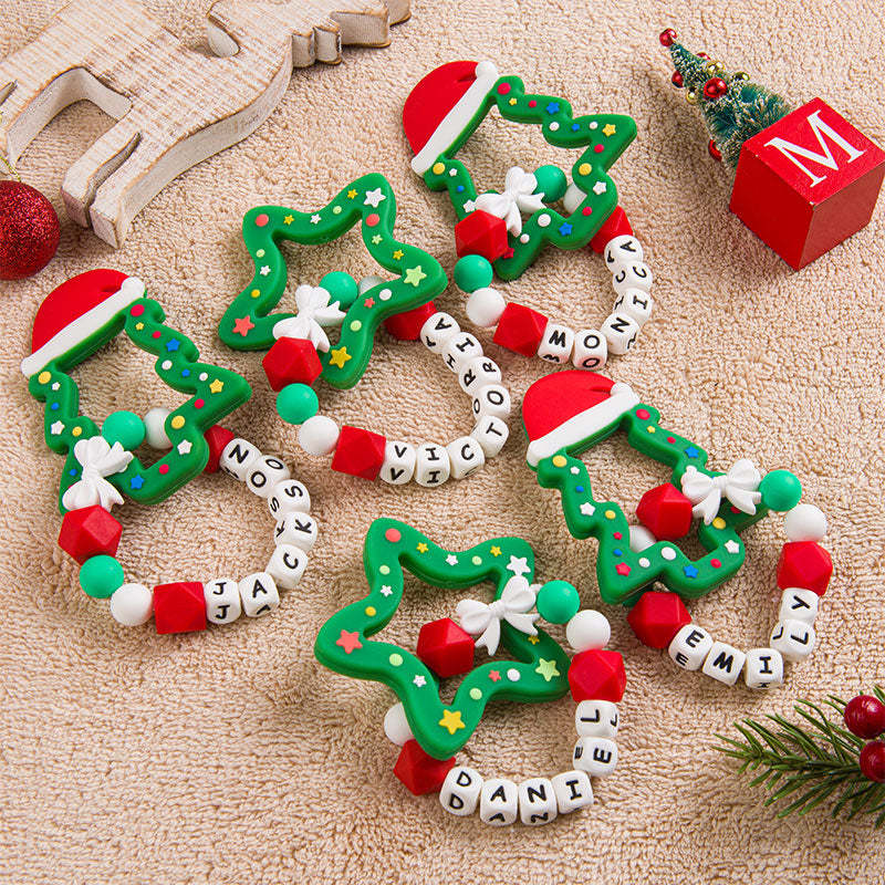 Christmas Baby Toy, Christmas Tree Teething Toy, Silicone teething toy