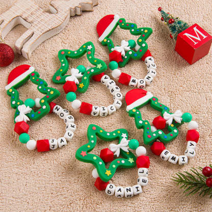 Christmas Baby Toy, Christmas Tree Teething Toy, Silicone teething toy