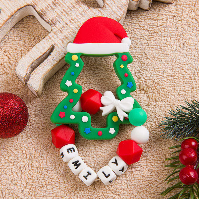 Christmas Baby Toy, Christmas Tree Teething Toy, Silicone teething toy