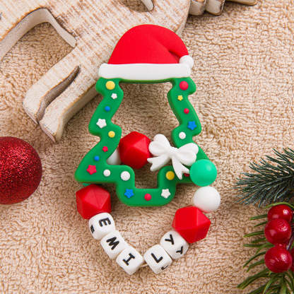 Christmas Baby Toy, Christmas Tree Teething Toy, Silicone teething toy
