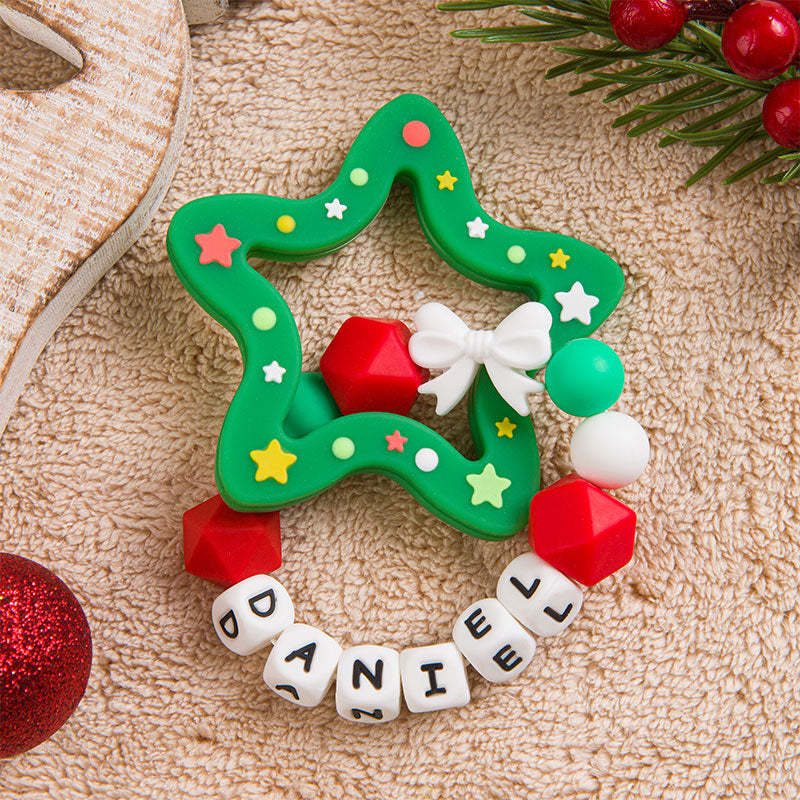 Christmas Baby Toy, Christmas Tree Teething Toy, Silicone teething toy