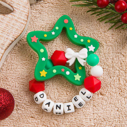 Christmas Baby Toy, Christmas Tree Teething Toy, Silicone teething toy