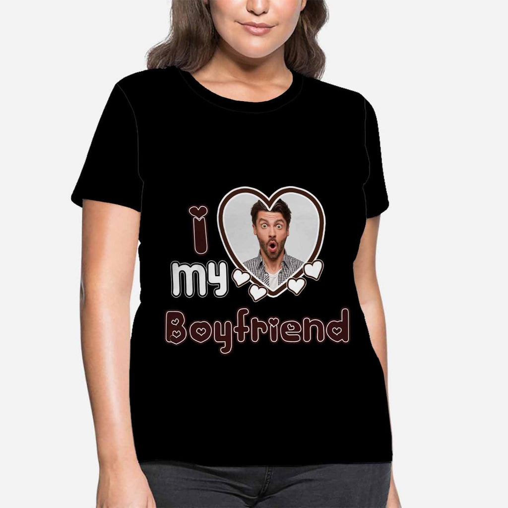 Design Photo Matching Couple Personalized Custom T-shirt