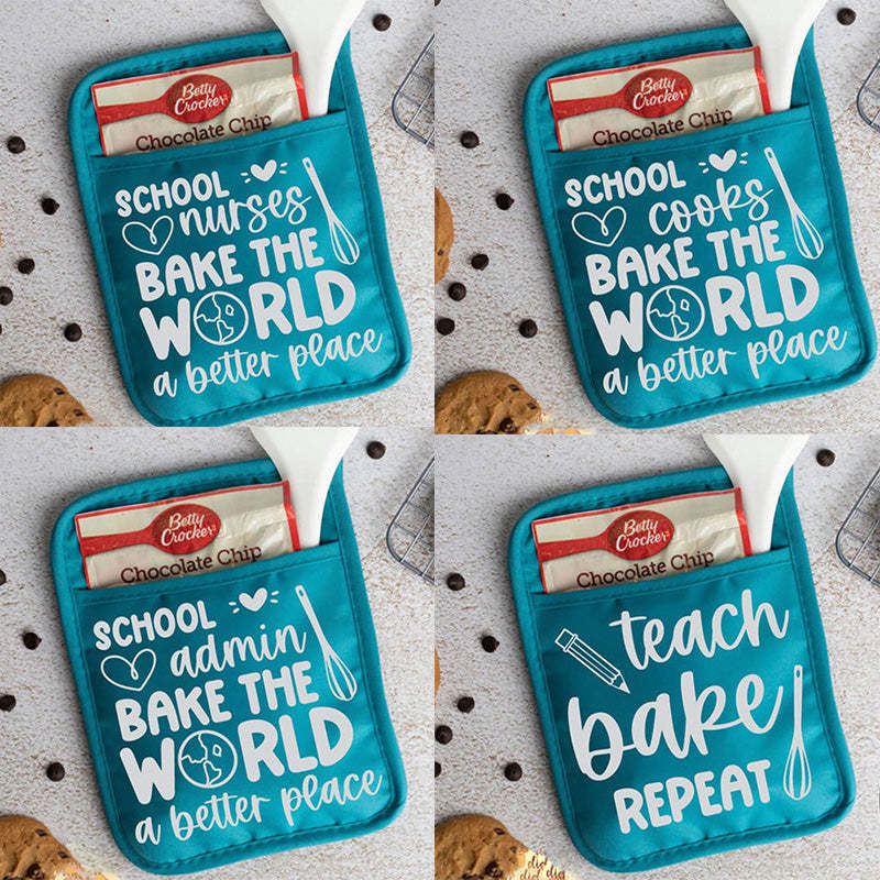 Teacher Gift, Potholder Teacher Gift, Oven Mitt Teacher Gift