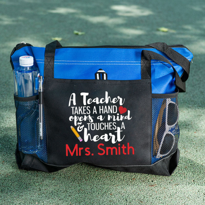 Personalized Teacher Tote, Teacher Gift, Teacher Bag