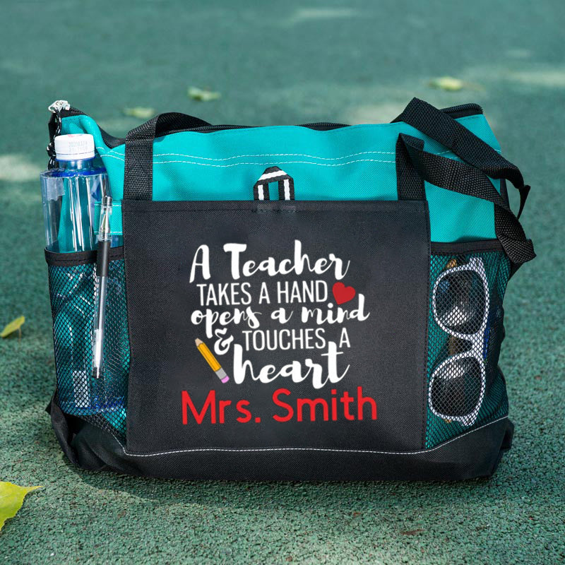 Personalized Teacher Tote, Teacher Gift, Teacher Bag