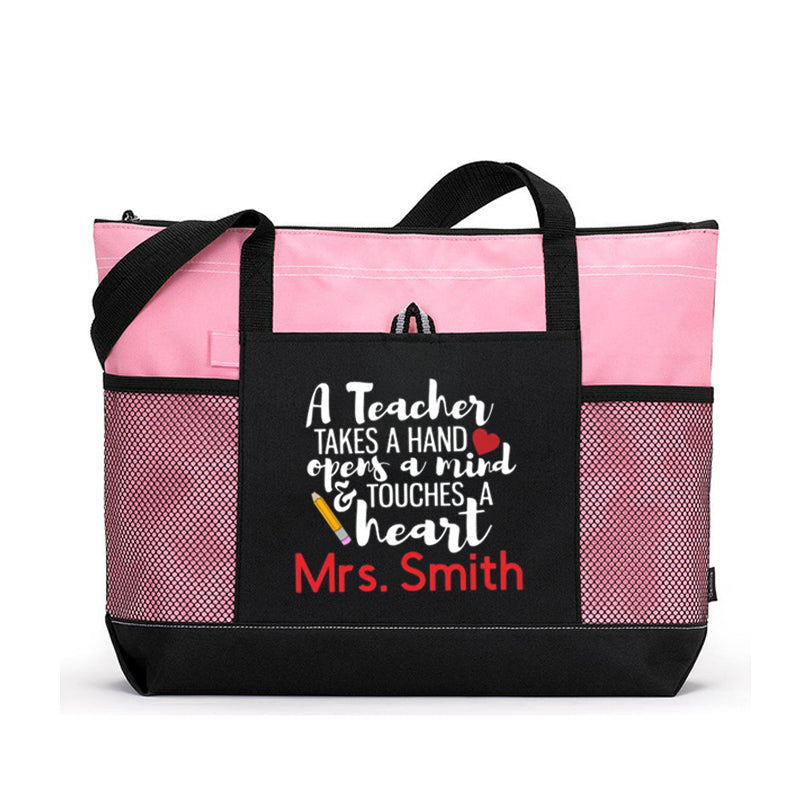 Personalized Teacher Tote, Teacher Gift, Teacher Bag