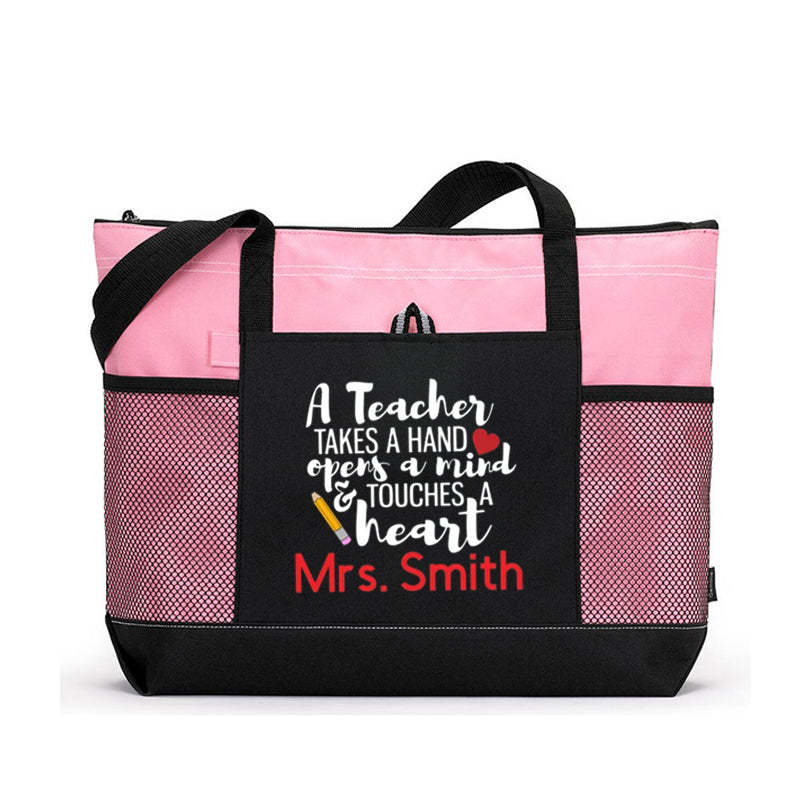 Personalized Teacher Tote, Teacher Gift, Teacher Bag