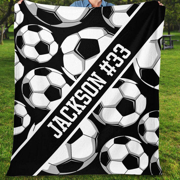 Personalized Custom Soccer Blanket