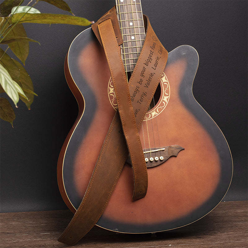 Guitar Strap, Personalize Guitar Strap, Leather Guitar Strap