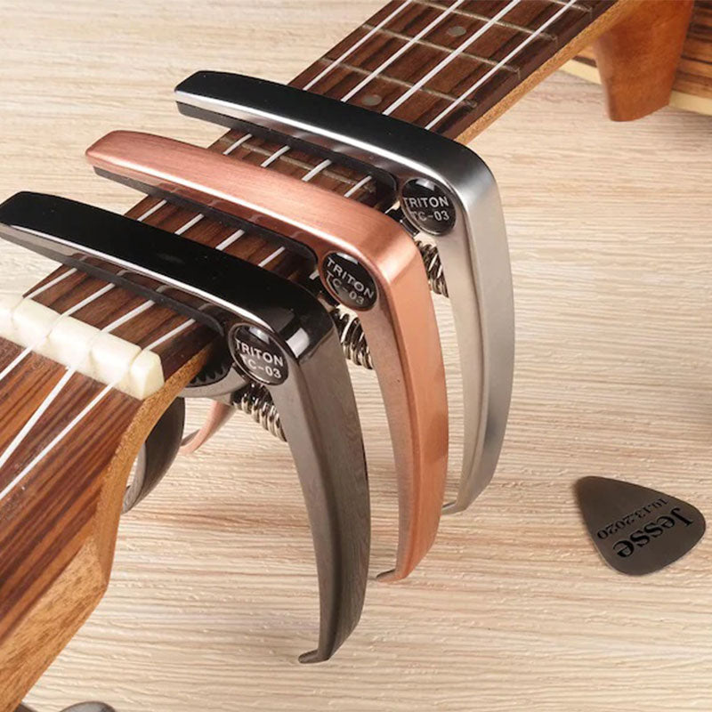 Personalized Metal Guitar Capo, Guitar Pick, Custom Message, Christmas Gift for Guitarists