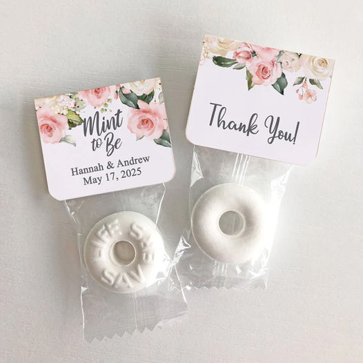 Mint to Be Wedding Favors Wedding Floral Favor Personalized Wedding Favor Mints