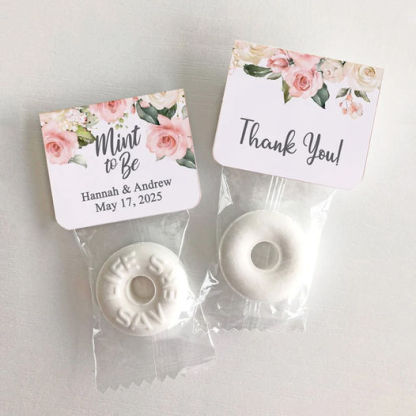 Mint to Be Wedding Favors Wedding Floral Favor Personalized Wedding Favor Mints