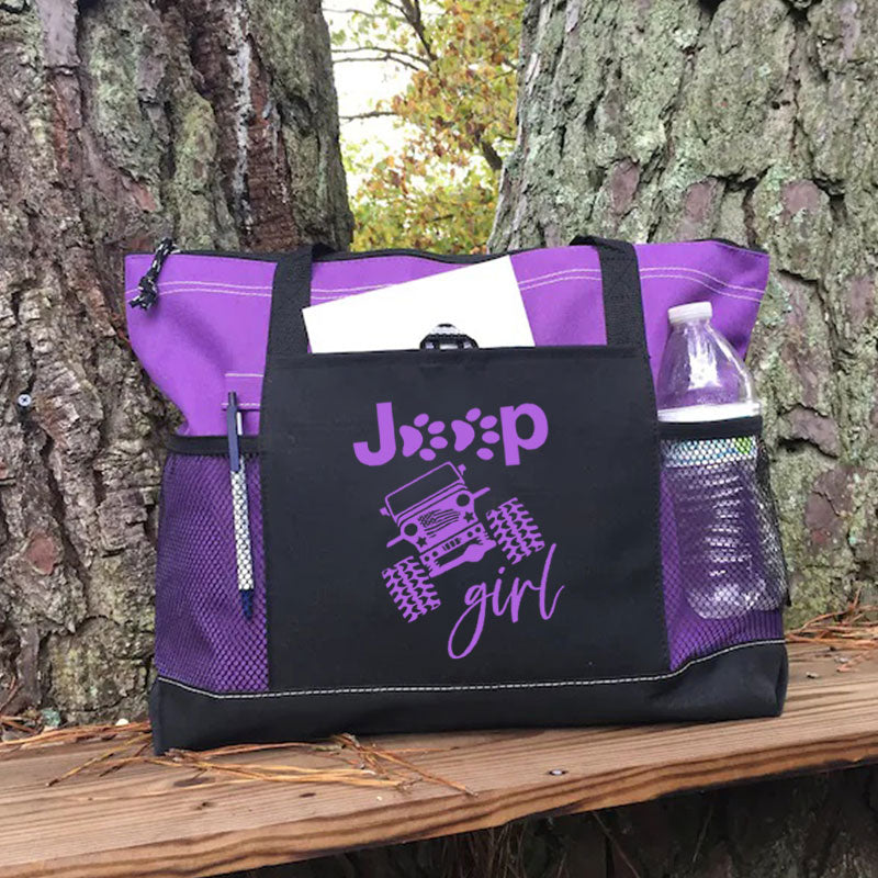 Jeep Girl Design Tote Bag