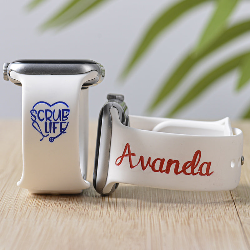 Nurse Watch Band, Silicone Watch Band for Apple, Samsung and Fitbit