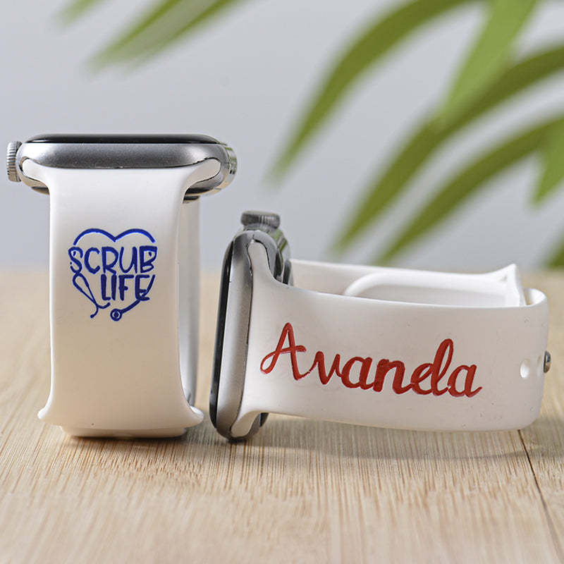 Nurse Watch Band, Silicone Watch Band for Apple, Samsung and Fitbit