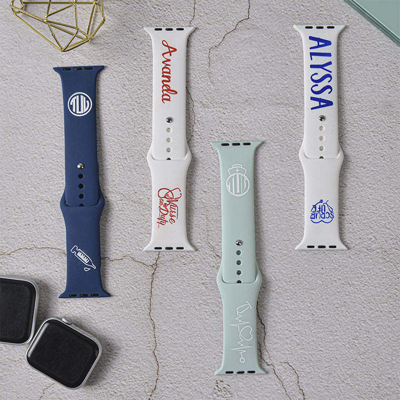 Nurse Watch Band, Silicone Watch Band for Apple, Samsung and Fitbit