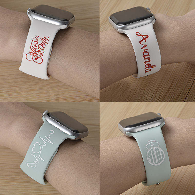 Nurse Watch Band, Silicone Watch Band for Apple, Samsung and Fitbit