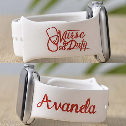 Nurse Watch Band, Silicone Watch Band for Apple, Samsung and Fitbit