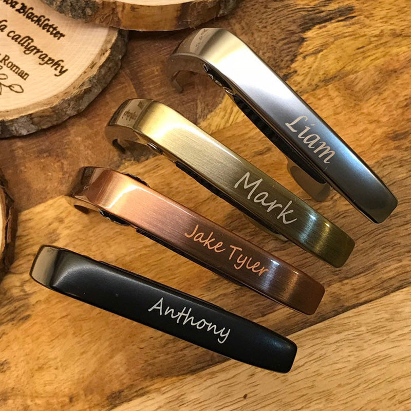 Personalized Metal Guitar Capo, Guitar Pick, Custom Message, Christmas Gift for Guitarists