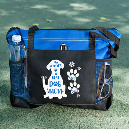 The World's Best Dog Mom Tote Bag, Personalized Dog Tote Bag
