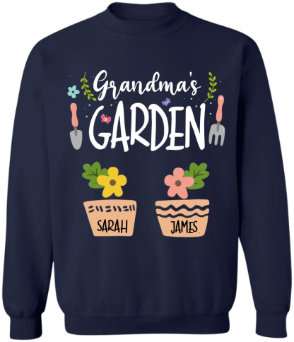Grandma's Garden - Personalized Grandma  Sweatshirt