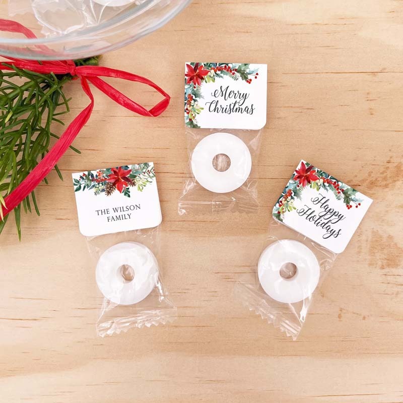 Personalized Christmas Candy Favors Cute Christmas Favors Christmas Mints