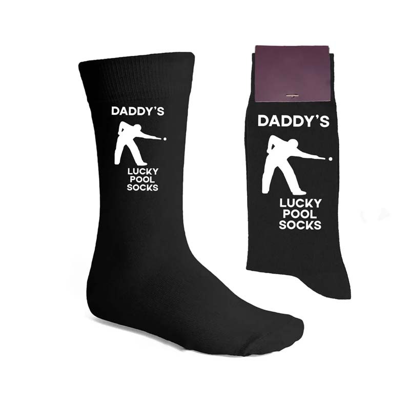 Personalised Lucky Pool Socks, Pool Gift - Gift for Pool Player