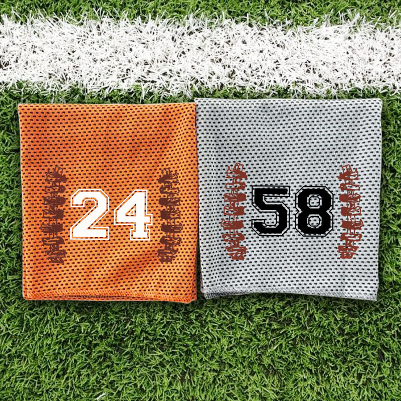Personalized Cooling Towels Football Sporter Cooling Towel