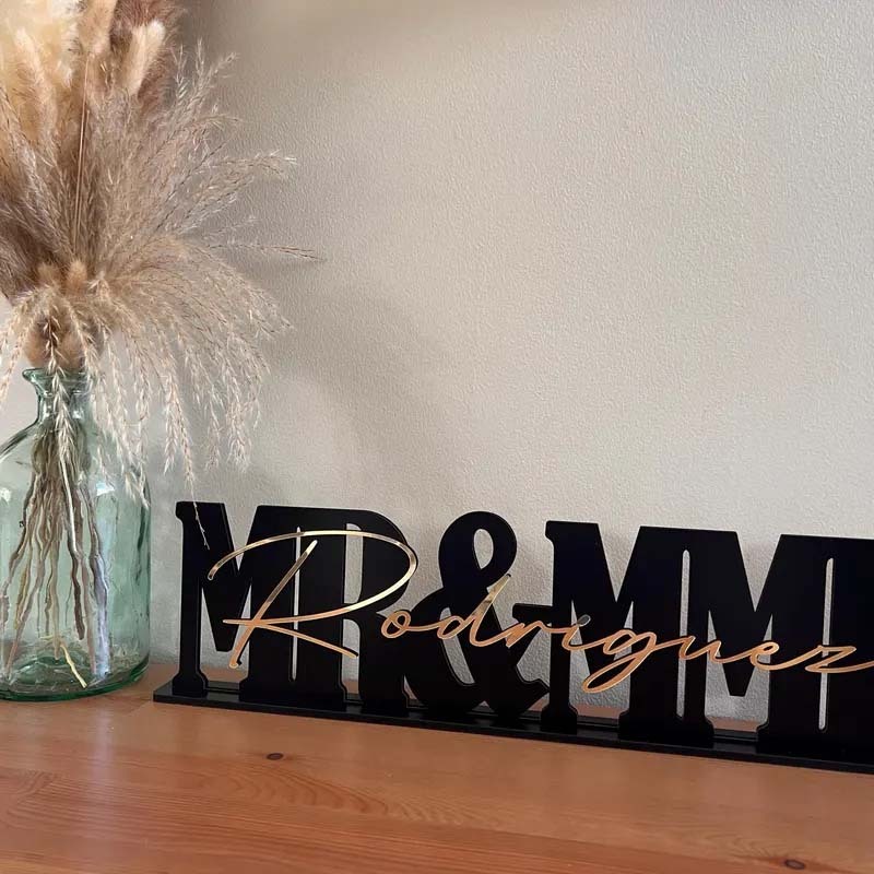 Mr & Mrs Wedding Sign wedding centerpiece Top Table Sign wedding decor