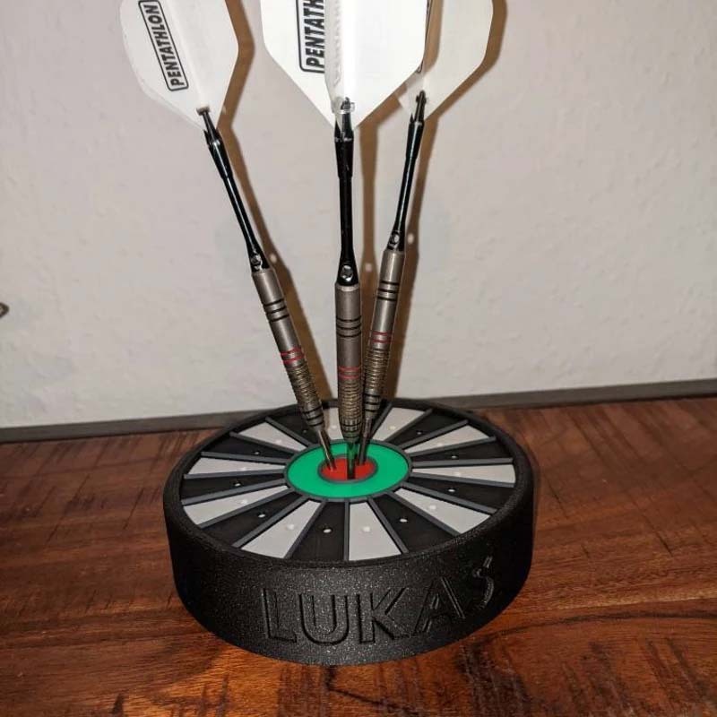 Dartboard Inspired Darts Holder Dart stand with optional name print