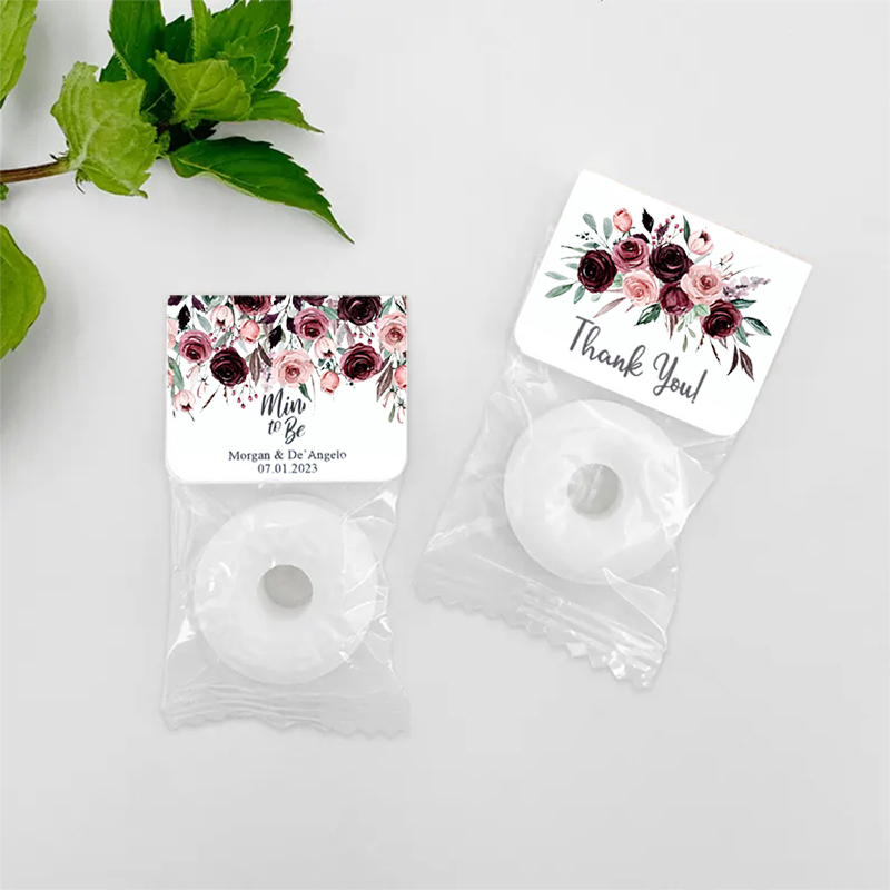 Mint to Be Wedding Favors Personalized Wedding Favor Mints Wedding Floral Favor