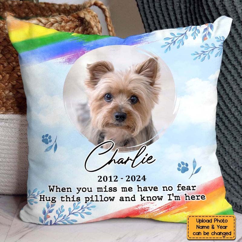Personalized Memorial Custom Photo My Love For You Is Always Near Pillow