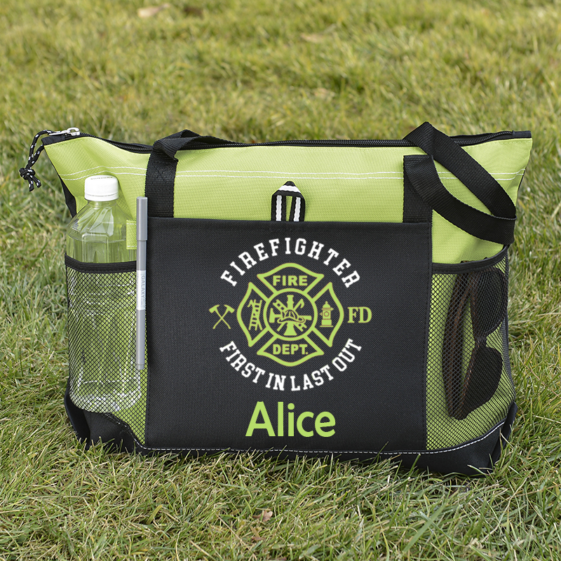 Fire Firefighter Gift Custom Tote Bag