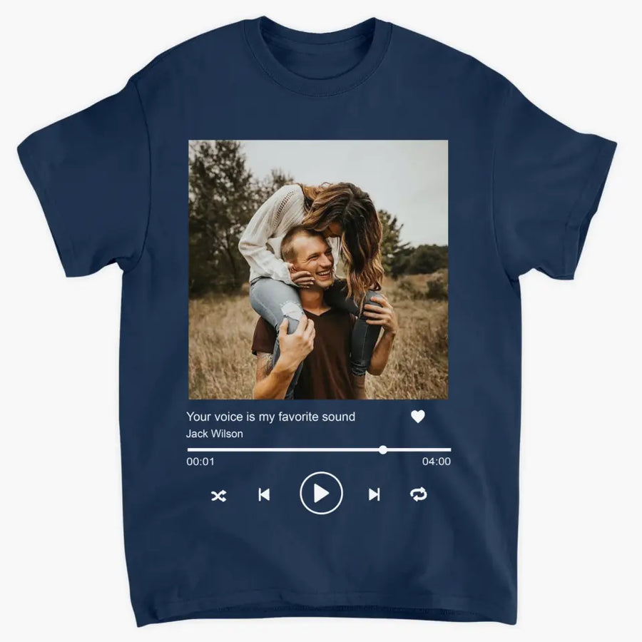 Personalized Love Song T-shirt - Gift For Couple
